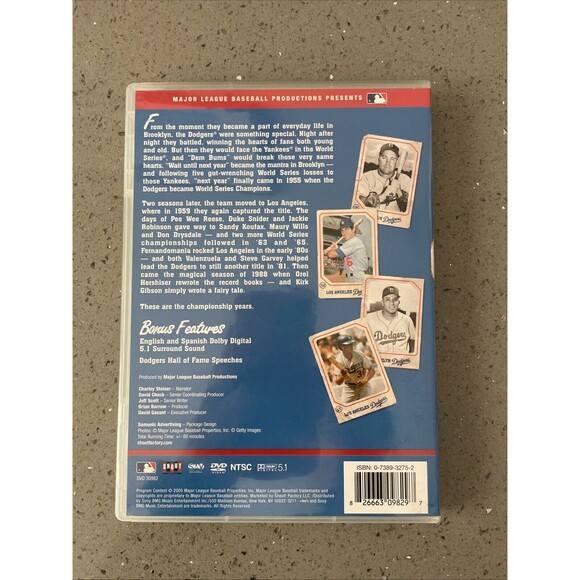 Dodger Blue The Championship Years DVD 2005 Brooklyn Los Angeles 1955-88 MLB A&E - Picture 2 of 5